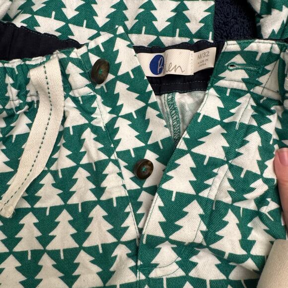 Boden Christmas Tree Men’s Cotton Drawstring Elastic Lounge Pants Men’s Medium - Picture 5 of 6